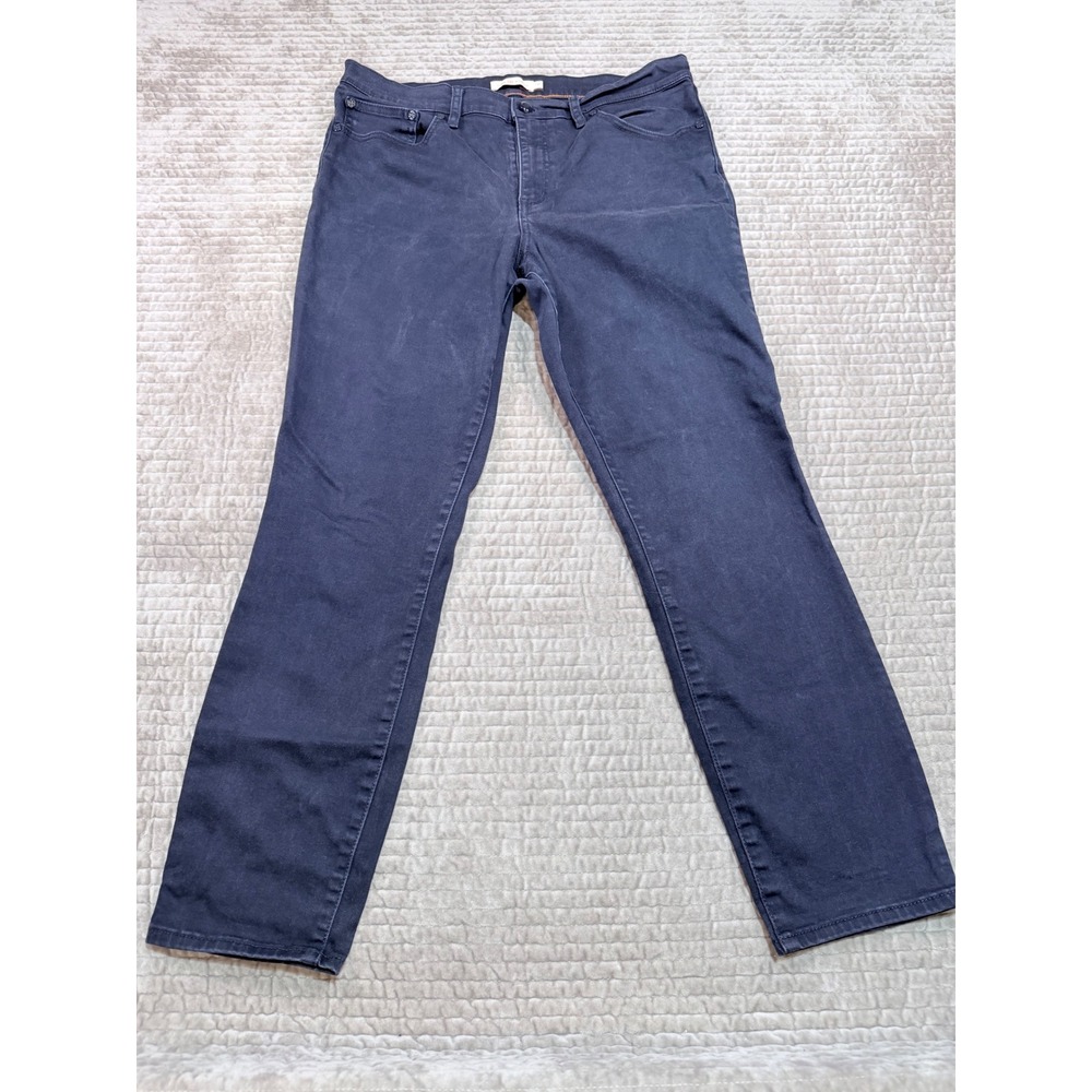 TORY BURCH Navy Blue Slim Straight Cropped Jeans Size 31